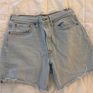 LEVIS Light Blue Denim Women Shorts